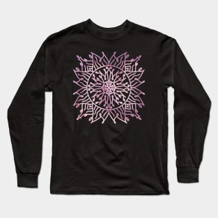 Mandala Pink Long Sleeve T-Shirt